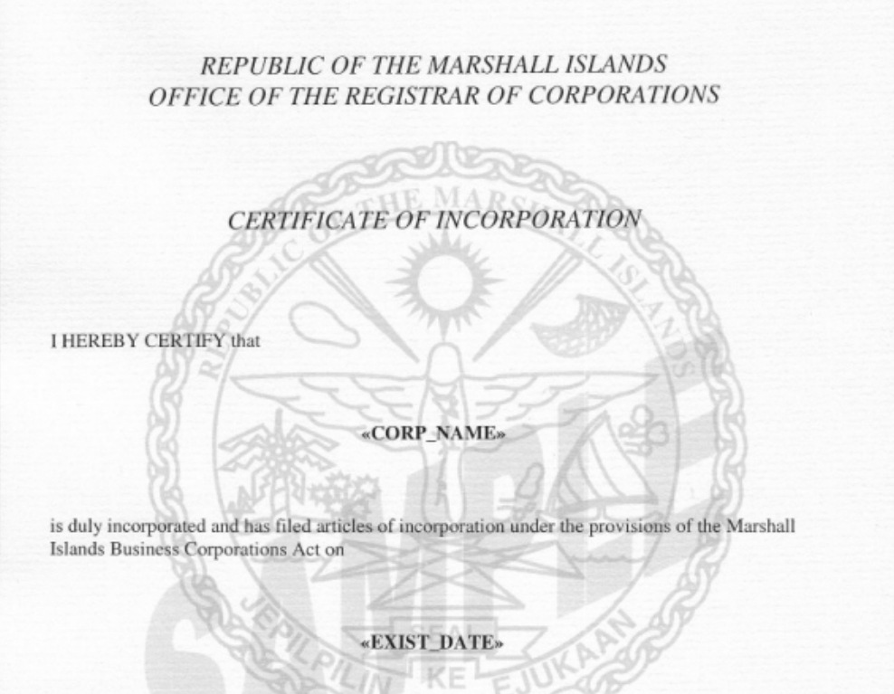 马绍尔群岛公司注册_离岸公司注册服务