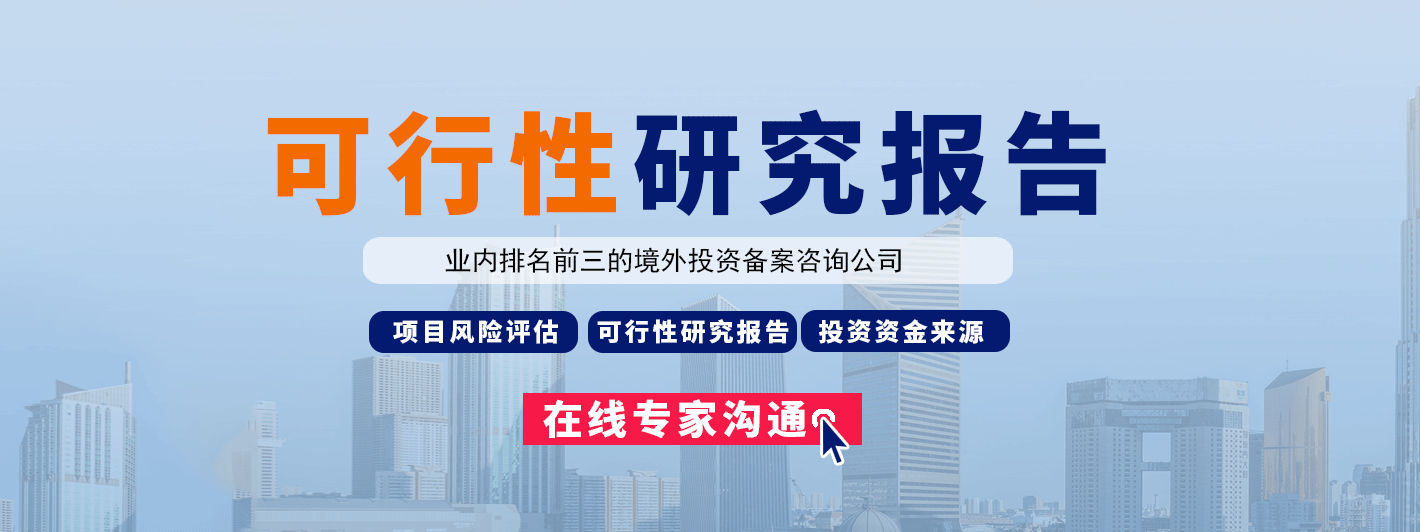 可行性研究报告
		业内排名前三的境外投资备案咨询公司,项目风险评估,可行性研究报告,投资资金来源.